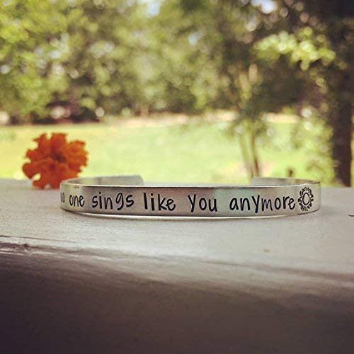 Chris Cornell inspired bracelet - Soundgarden - black hole sun lyrics -inch no one sings like you anymoreinch  - Personalized music bracelet -