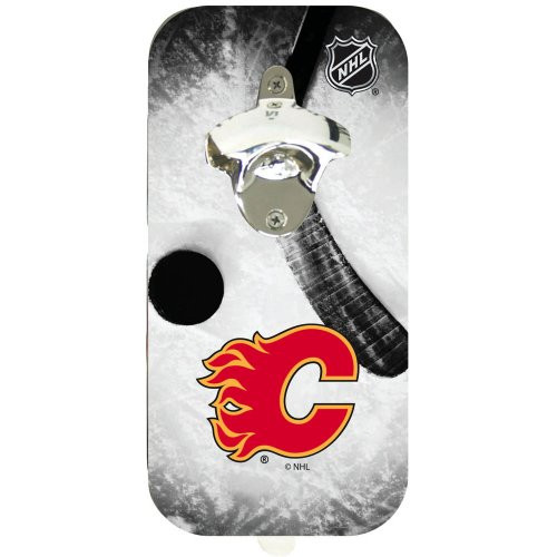 Team Sports America NHL Clink-N-Drink Magnetic Bottle Opener - Calgary Flames