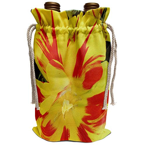 3dRose Jackie Popp Nature N Wildlife flowers - Parrot Tulip - Wine Bag -wbg_19082_1-