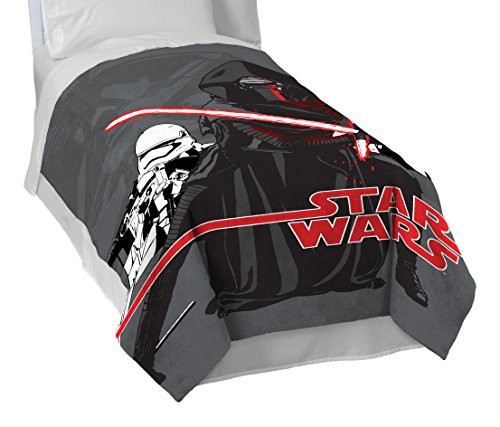 Jay Franco Star Wars Ep7 Live Action Grey 62 x 90 Twin Blanket