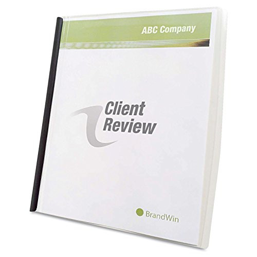 67504 GBC Slide N Bind Report Covers - Letter - 8.50quot  Width x 11quot  Length Sheet Size - 20 Sheet Capacity - Polypropylene - Frosted Clear - 10   Pack