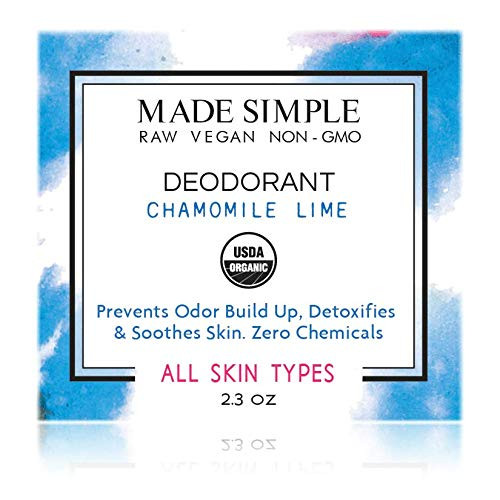 Certified Organic Raw Vegan Cruelty-free Chamomile Lime Deodorant