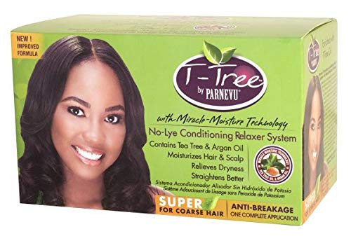 Parnevu T-Tree No Lye Relaxer -Super- -Pack of 2-