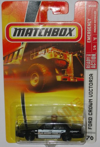 Matchbox Ford Crown Victoria Police Black_n White Highly Detailed 70 1 64 Scale Collectible Die Cast Car