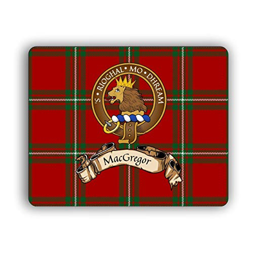 MacGregor Scottish Clan Tartan Crest Computer Mouse Pad