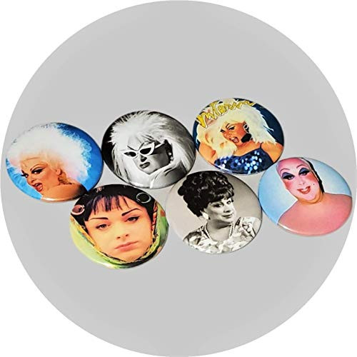 Divine Drag Queen Button Pins Hairspray Movie Art Pink Flamingos Gay Gifts LGBTQ Birthday Pinbacks Queer Artwork