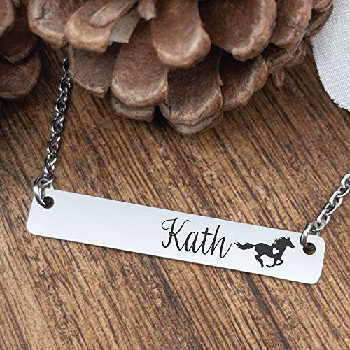 Personalized Name Horse Bar Necklace Horse Jewelry Personalize Bar Horse Name Necklace Personalized Necklace Jewelry Personalized Horse Necklace HORSE-NECK Personalized Name Horse Bar Necklace Horse Jewelry Personalize Bar Horse Name Necklace Personalized Necklace Jewelry Personalized Horse Necklace HORSE-NECK