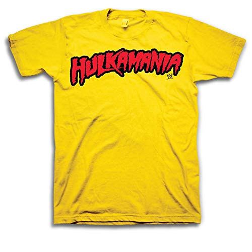 WWE Hulk Hogan Hulkamania Adult T-Shirt -Adult XX-Large- Yellow
