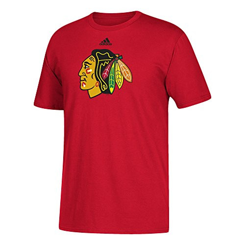 NHL Chicago Blackhawks Adult Primary Logo Stand Out S Tee  Large  Red