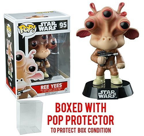 Funko Pop! Star Wars: Ree Yees #95 (Walgreens Exclusive) Vinyl Bobble-Head Figure (Bundled with Pop BOX PROTECTOR CASE)