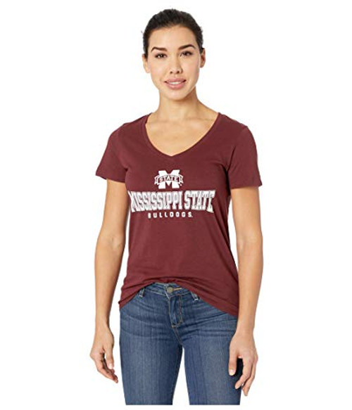 Champion College Mississippi State Bulldogs University V-Neck Tee Maroon 2 XS Champion College Mississippi State Bulldogs University V-Neck Tee Maroon 2 XS