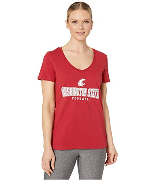Champion College Washington State Cougars University V-Neck Tee Cardinal 2 XS Champion College Washington State Cougars University V-Neck Tee Cardinal 2 XS