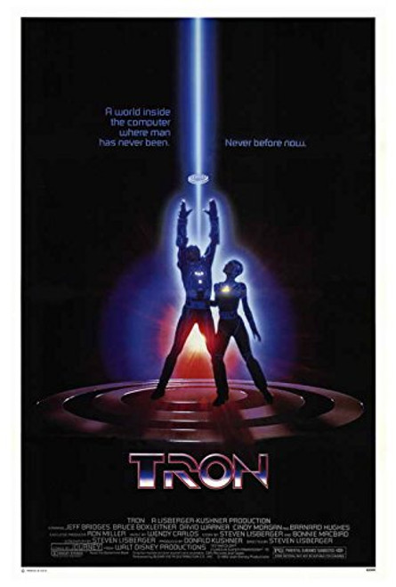 Tron Movie POSTER 27 x 40  Jeff Bridges  Bruce Boxleitner  Style B  MADE IN THE U.S.A.