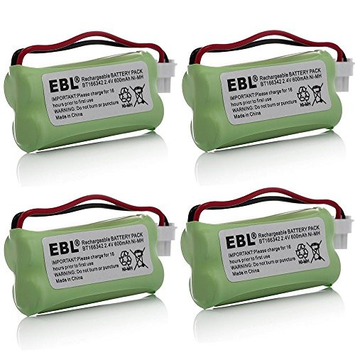 4 Pack Replacement Battery for AT and T CLP99003 Cordless Phone -800mAh  2.4V  NI-MH-