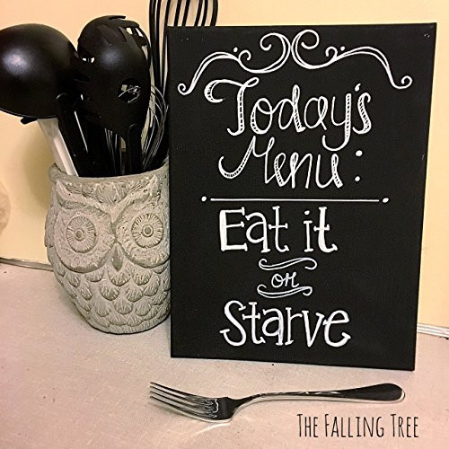 Funny Kitchen Sign inch Today_s Menu Eat it or Starveinch Kitchen Art Funny Kitchen Sign inch Today_s Menu Eat it or Starveinch Kitchen Art