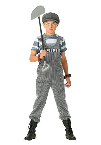 Boy_s Chain Gang Prisoner Costume Medium -8-10-