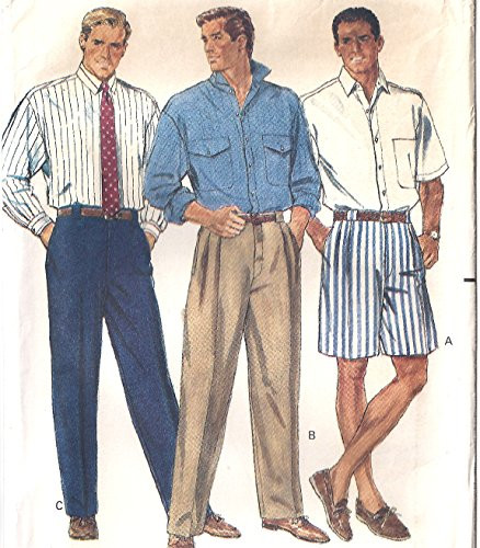 Butterick vintage sewing pattern 3217 Men_s shirts  pants  shorts - Size XS-S-M