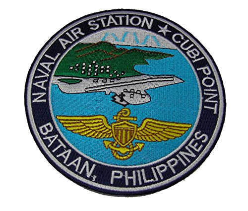 U.S. NAVAL AIR STATION NAS CUBI POINT BATAAN PHILIPPINES ROUND FLIGHT JACKET PATCH - COLOR - Veteran Owned Business