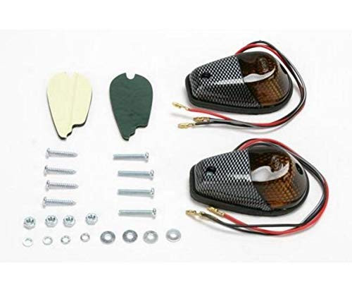 K and S Technologies Marker Lights Flush Mount Single Filament Carbon Smoke