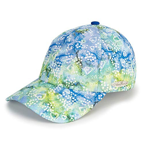 Laurel Burch Blue and Green Batik Print Baseball Hat