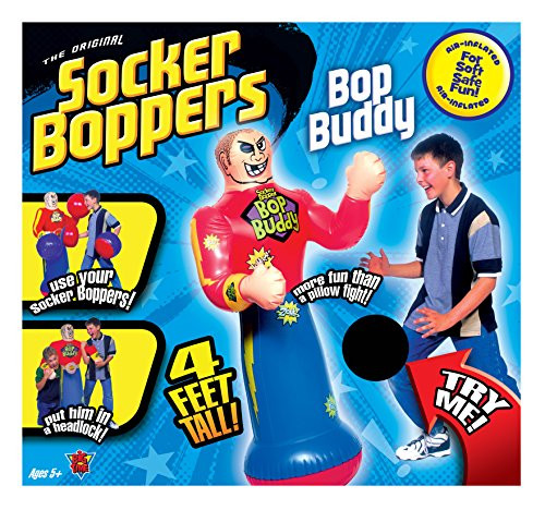 Big Time Toys 23169 Socker Boppers Bop Buddy - Standing Inflatable Punching Bag For Kids
