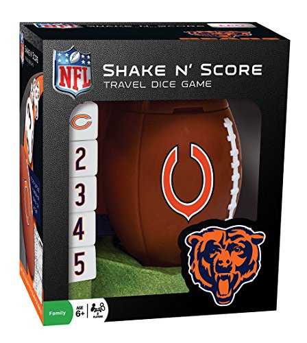 MasterPieces NFL Chicago Bears Shake N_ Score Travel Dice Game