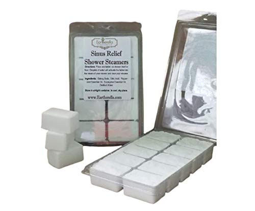 10pc All Natural SINUS RELIEF blend Eucalyptus Peppermint SHOWER STEAMERS with Menthol Very Strong  15 oz