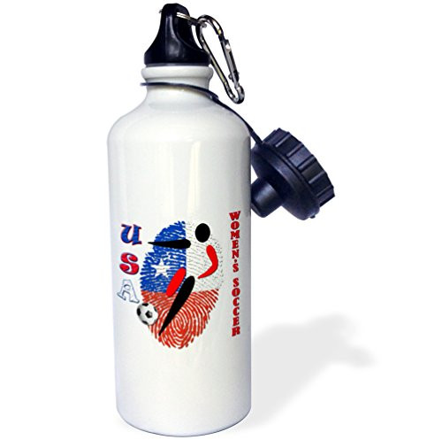 3dRose USA Womens Soccer. Popular Image. -Sports Water Bottle, 21oz (wb_218188_1)), 21 oz Multicolor