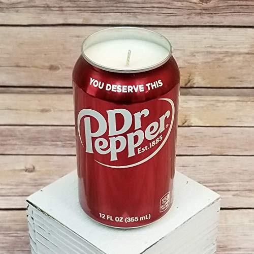 Dr Pepper Can Soy Candle - Smells Just like it - Hand Poured Soda Pop Can Candle