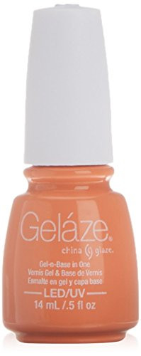 Gelaze Gel-N-Base Polish  Peachy Keen  0.5 Fluid Ounce