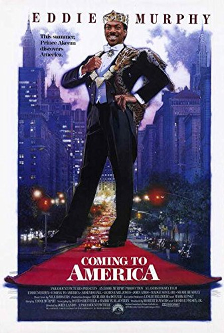 Blueline Coming to America Movie Poster 27inch  x 40inch   Eddie Murphy  Arsenio Hall  A  Made in The U.S.A.