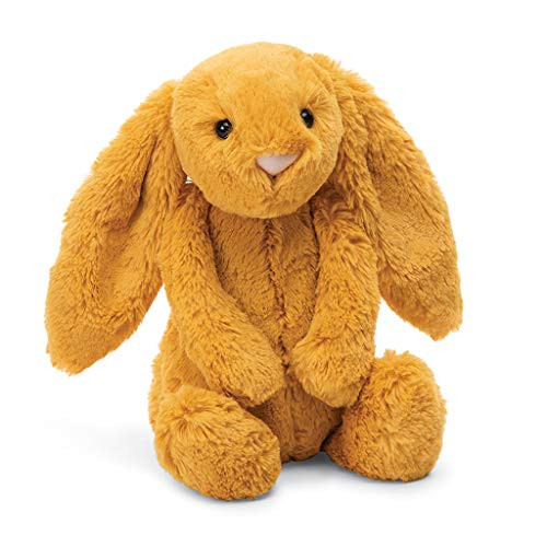 Jellycat Bashful Saffron Bunny Stuffed Animal  Medium 12 inches