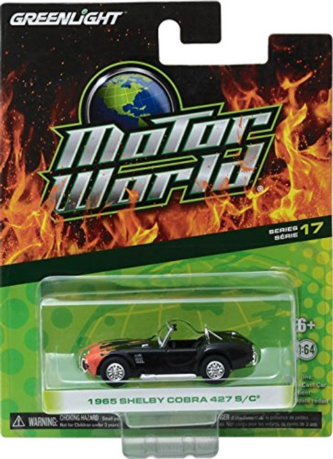 Greenlight 96170C Motor World Series 17 1965 Shelby Cobra 427 S C with Flames 1 64 Scale Diecast Greenlight 96170C Motor World Series 17 1965 Shelby Cobra 427 S C with Flames 1 64 Scale Diecast