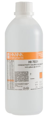 Hanna Instruments HI7031L 1413 µs cm Conductivity Calibration Solution  500mL Bottle
