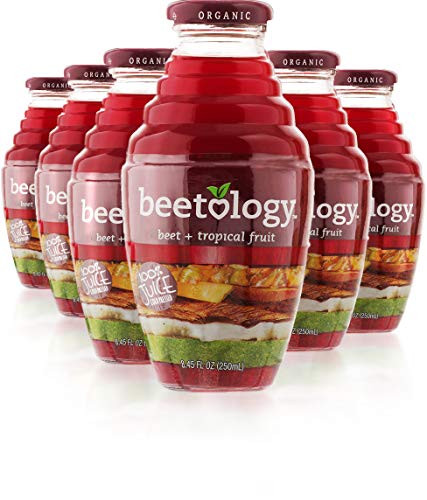 Beetology Organic Beet and Tropical Juice 8.45oz -6 Pack-