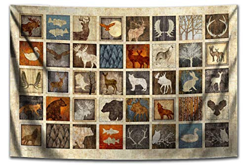 Lodge Animal Tapestry by Dan Morris  26inch x40inch
