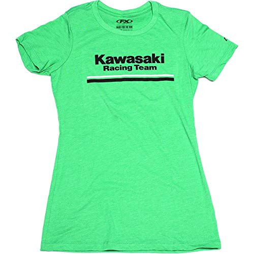 Factory Effex Womens Kawasaki Stripes T-Shirt-S