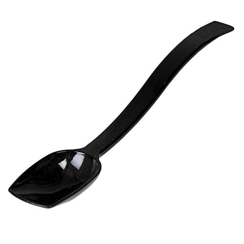 Excellante Buffet Spoon, Solid, Polycarbonate, 10", 0.75 oz, Black (Pack of 12)