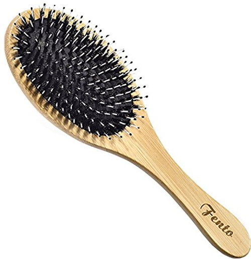 Fento Natural Boar Bristle Detangler Hair Brush Fento Natural Boar Bristle Detangler Hair Brush