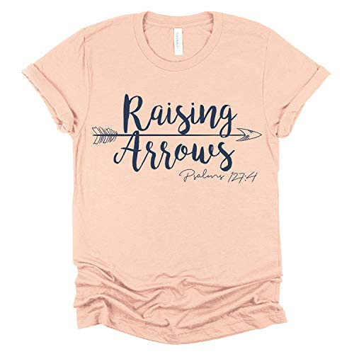 Raising Arrows Christian T-shirt S-4XL   Faith Tee Women Tee Bible Verse Tee Bella Canvas Handmade Bible and Faith Tee Fast fashion