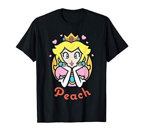Nintendo Super Mario Princess Peach Portrait Graphic T-Shirt T-Shirt Nintendo Super Mario Princess Peach Portrait Graphic T-Shirt T-Shirt