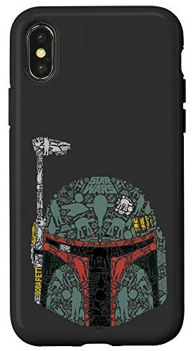 iPhone X XS Star Wars Boba Fett Icon Fill Case
