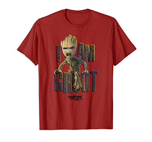 Marvel Guardians Vol.2 I AM GROOT Cute Angry T-Shirt C2