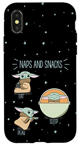 iPhone X XS Star Wars  The Mandalorian The Child Naps And Snacks Case
