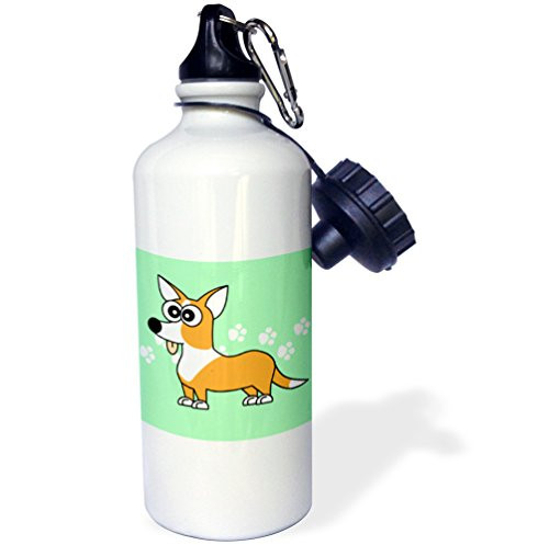 3dRose wb_6168_1 Cute Siamese Cat Paw Prints Design Sports Water Bottle, 21 oz, White 3dRose wb_6168_1 Cute Siamese Cat Paw Prints Design Sports Water Bottle, 21 oz, White