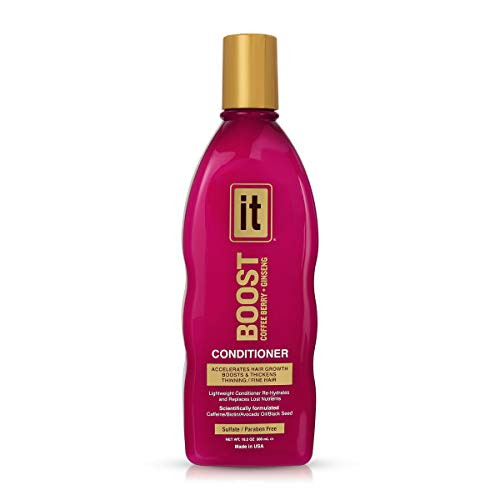 BOOST IT Conditioner for Women  10.2oz - Infused with Biotin  and  Avocado Oil - Accelerates Hair Growth - Thickens Thinning  and  Fine Hair - Instant Hydration  and  Moisture Locking - Sulfate  and  Paraben Free