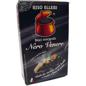 Riso Integrale Nero Venere 1000g - 2.2 lb V E N E R E Black Rice -Black Venus- Made in Italy