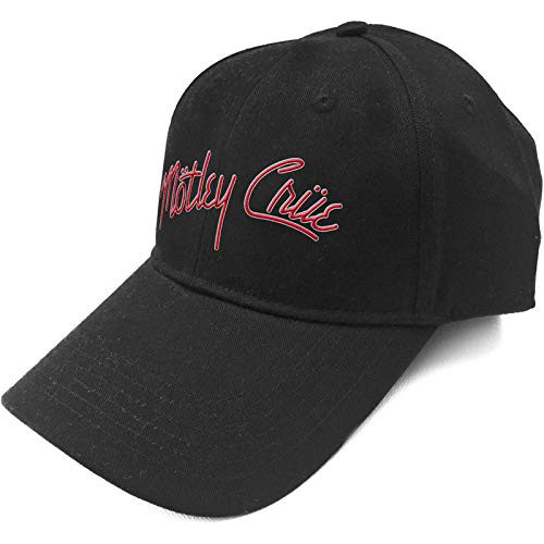 Motley Crue Baseball Cap Band Logo Shout at The Devil Official Black Strapback