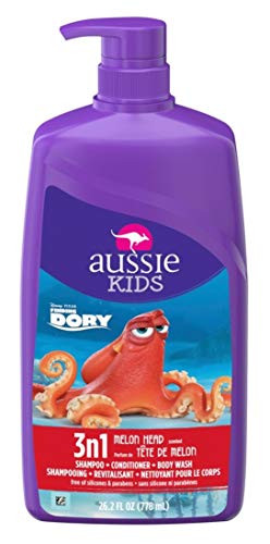 Aussie Shampoo Kids 3-N-1 Melon Head 26.2 Ounce Pump -778ml- -2 Pack-