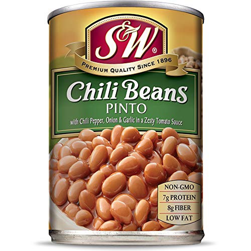 S and W Pinto Chili Beans 15.5 Ounce Can -Pack Of 6- S and W Pinto Chili Beans 15.5 Ounce Can -Pack Of 6-